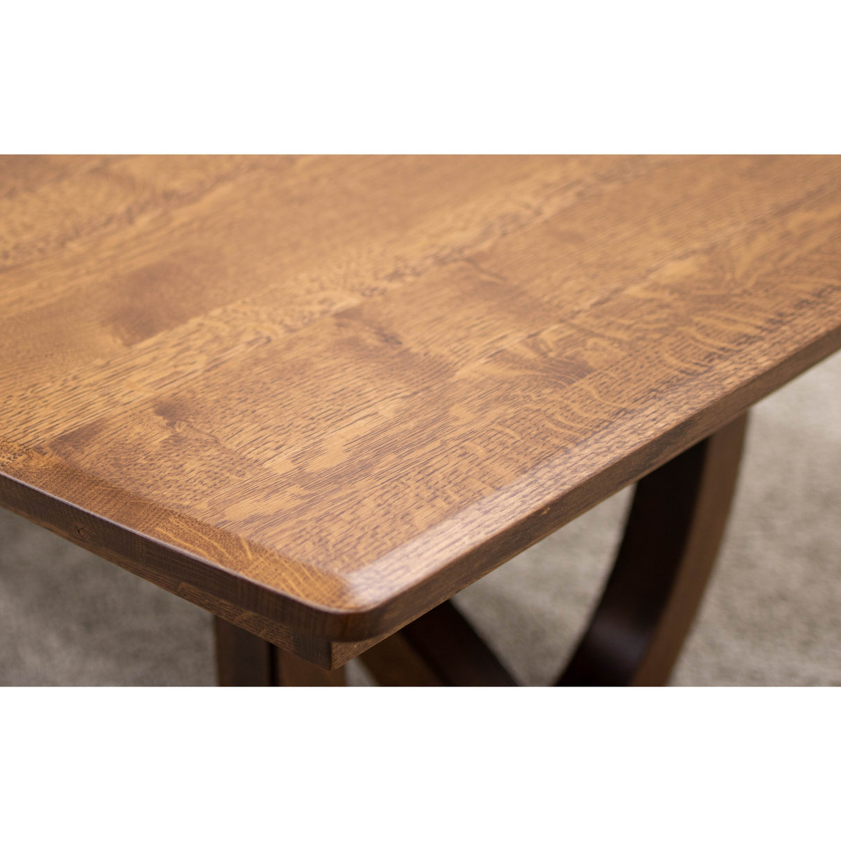 Biltmore Quarter Sawn White Oak Wood Extending Dining Table | ASB