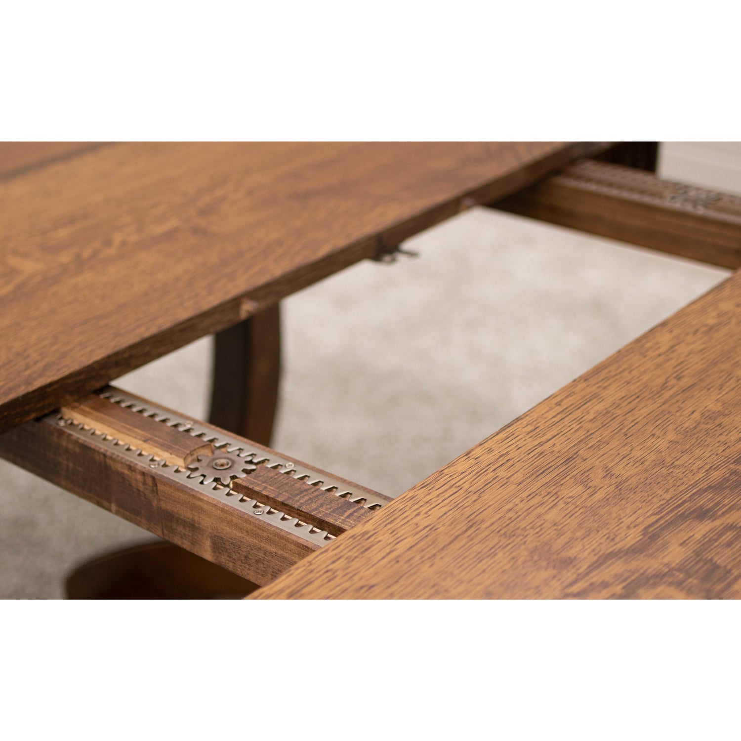 Biltmore Quarter Sawn White Oak Wood Extending Dining Table | ASB