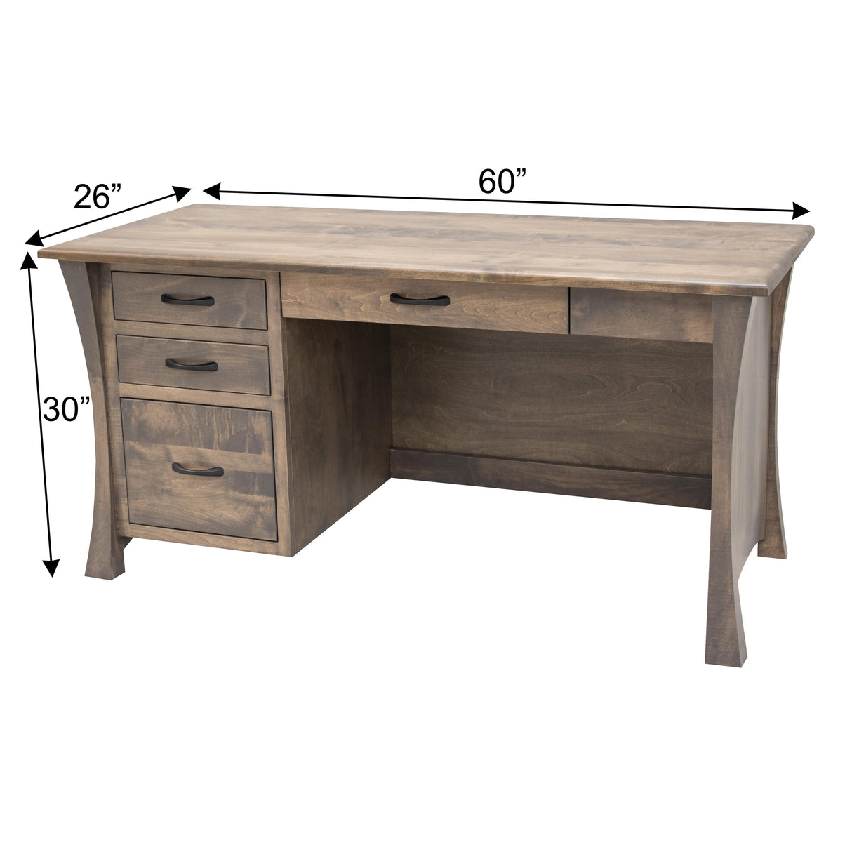 Brooklyn Small Maple Wood Desk | CO