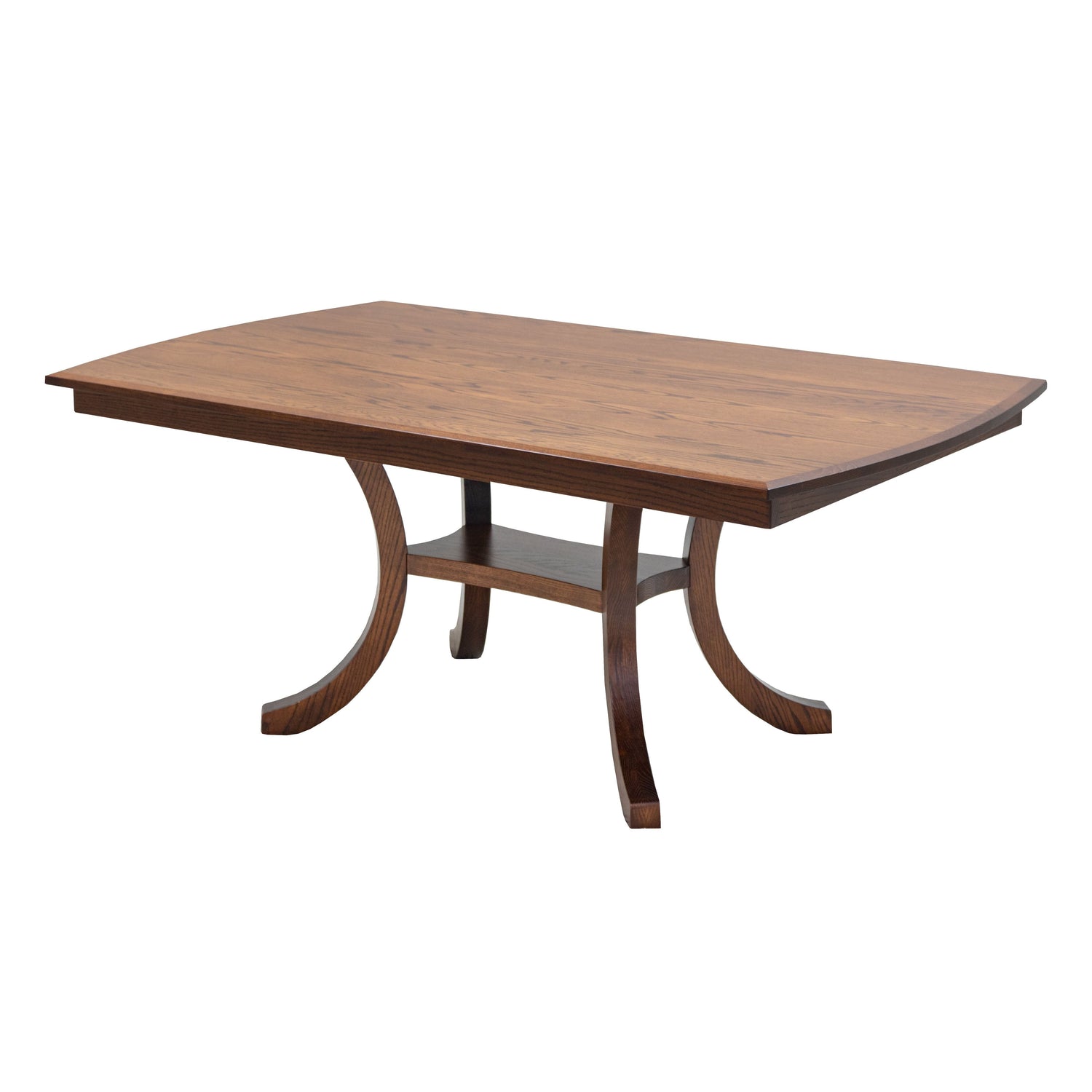 Carlisle Double Pedestal Oak Wood Extending Dining Table | MC