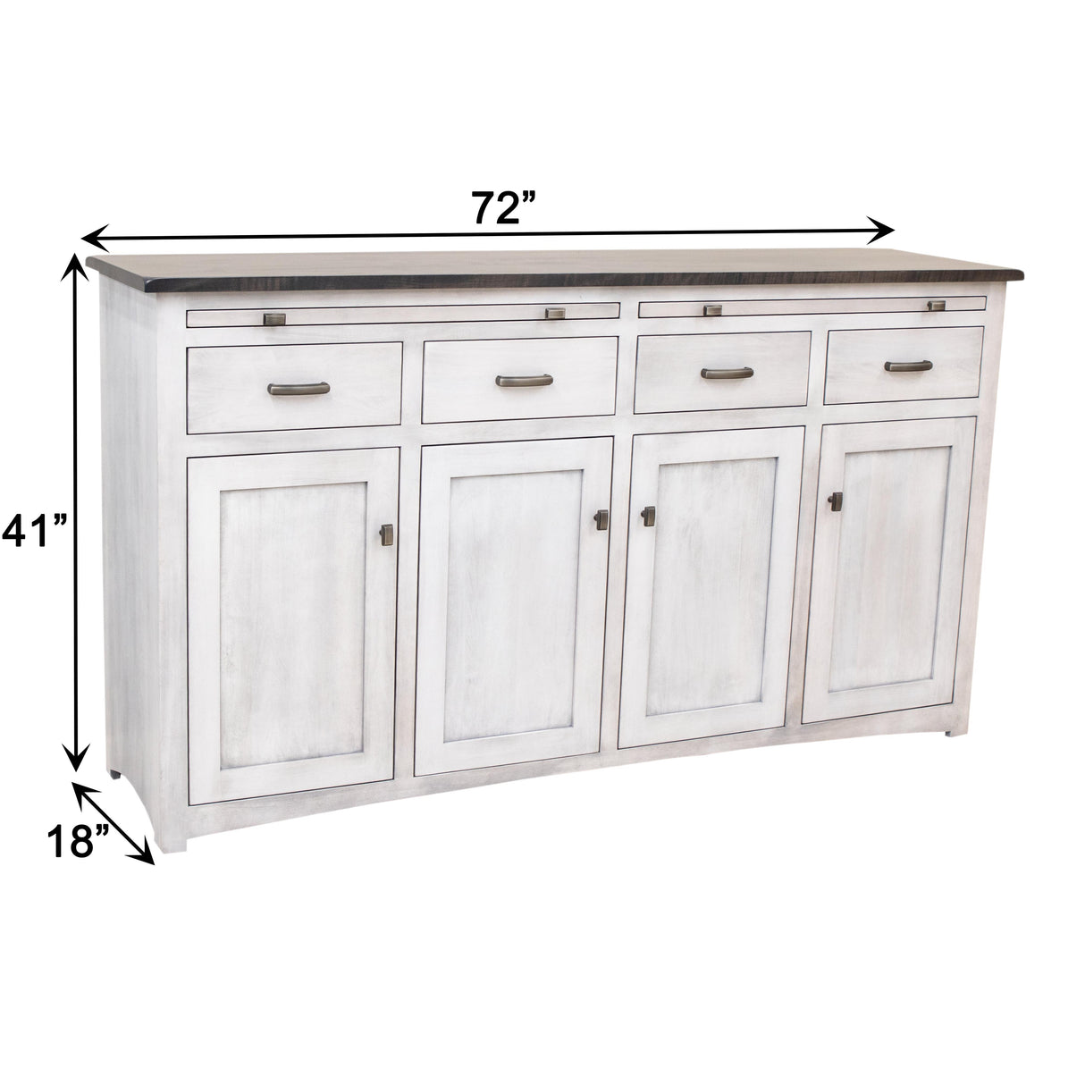 Carlisle Settler's White & Wood Buffet | M-AV&GS