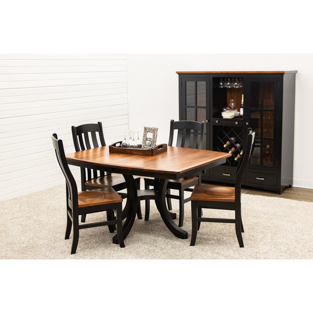 Classic Shaker Black & Wood Wine Pantry - Large | M-EB&E-MC
