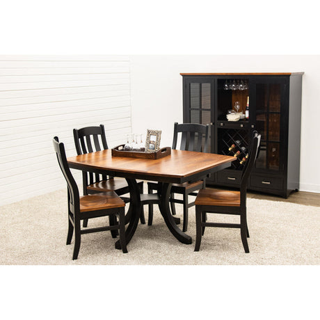 Classic Shaker Black & Wood Wine Pantry - Large | M-EB&E-MC