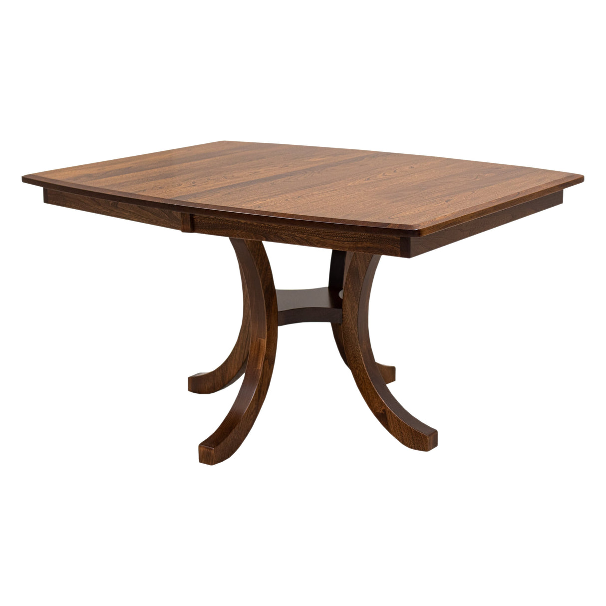 Carlisle Single Pedestal Elm Wood Extending Dining Table | MC