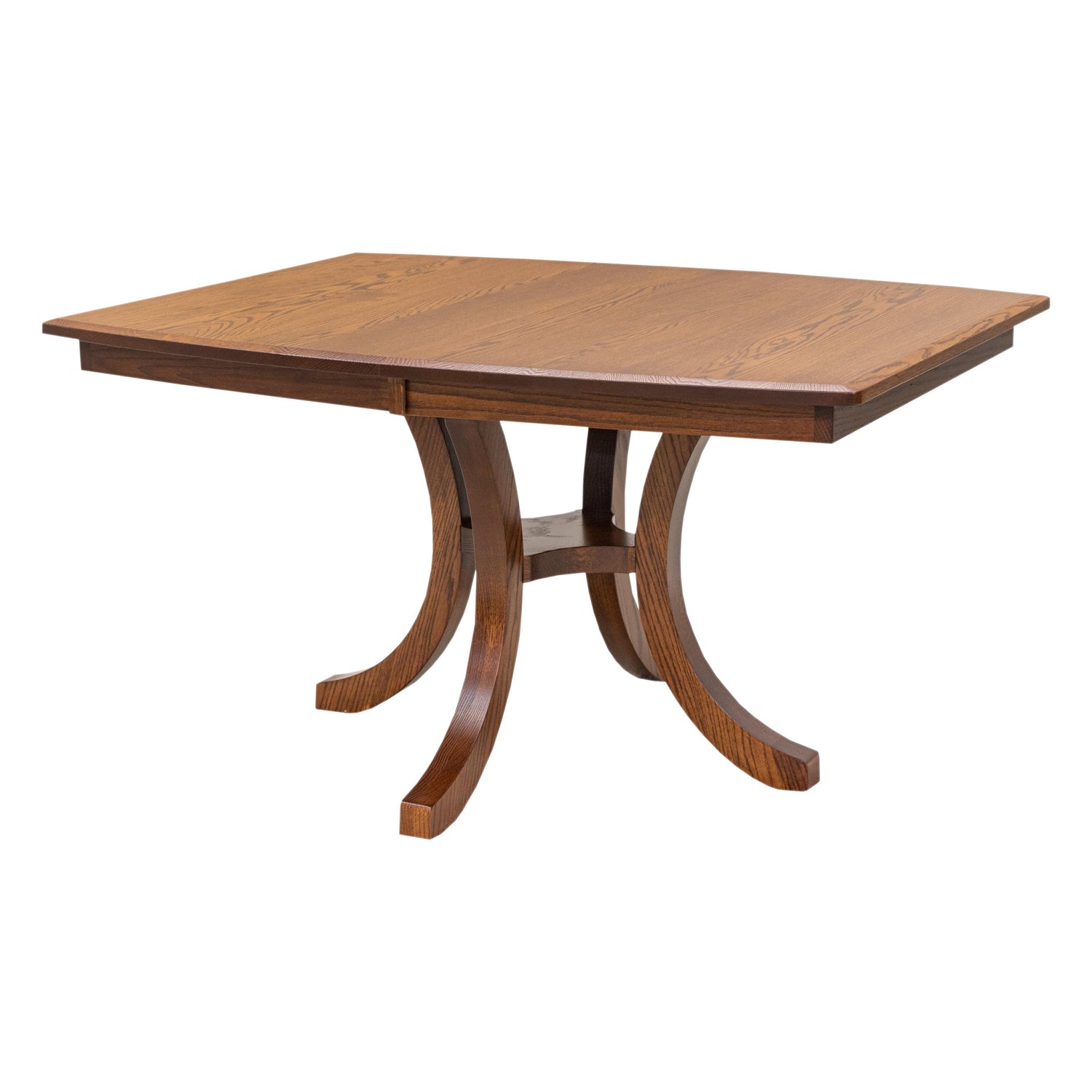 Carlisle Single Pedestal Oak Wood Extending Dining Table | MC