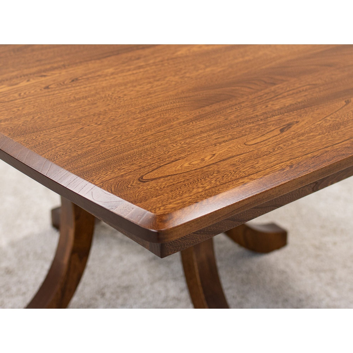 Carlisle Single Pedestal Elm Wood Extending Dining Table | MC