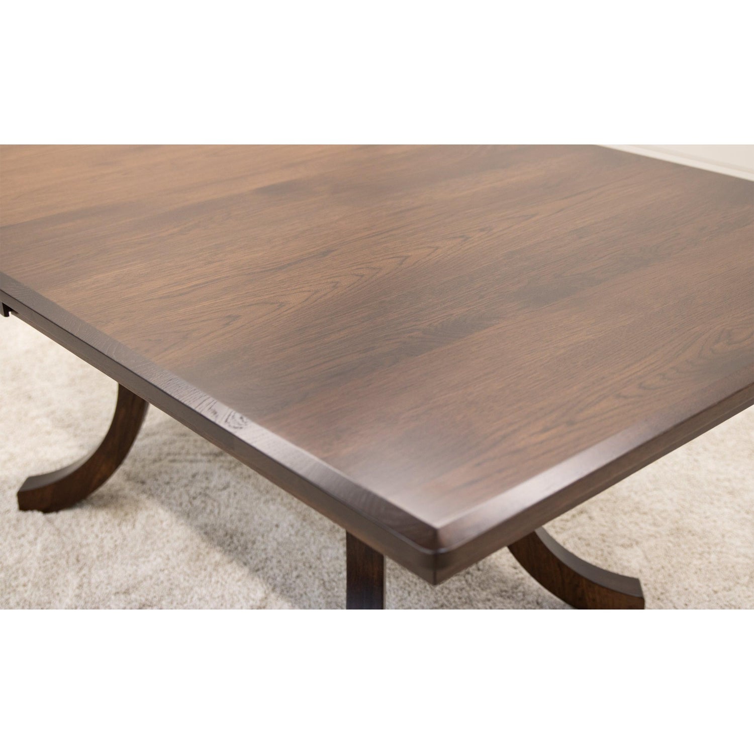Carlisle Double Pedestal Hickory Wood Extending Dining Table | BV
