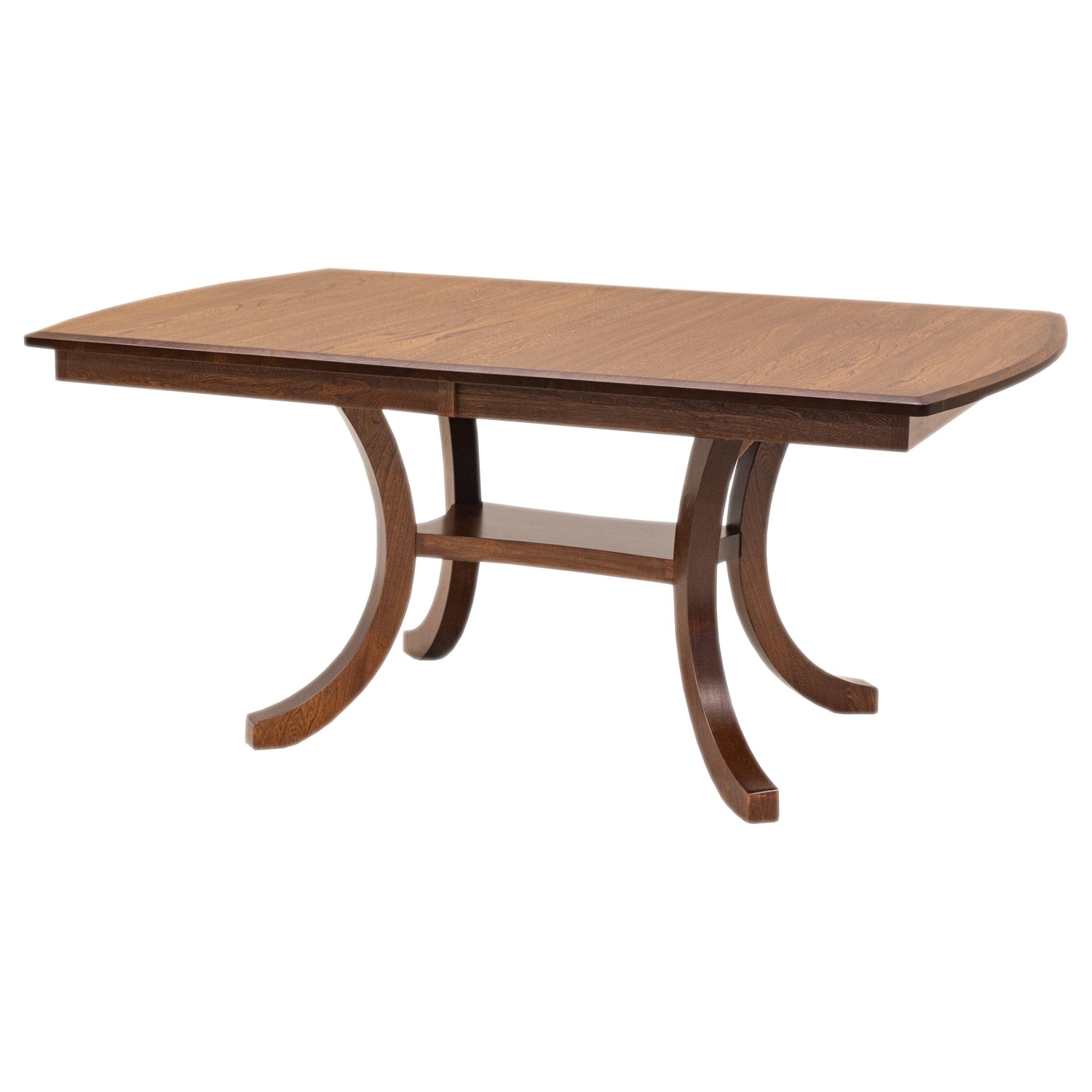 Carlisle Double Pedestal Elm Wood Extending Dining Table | MC