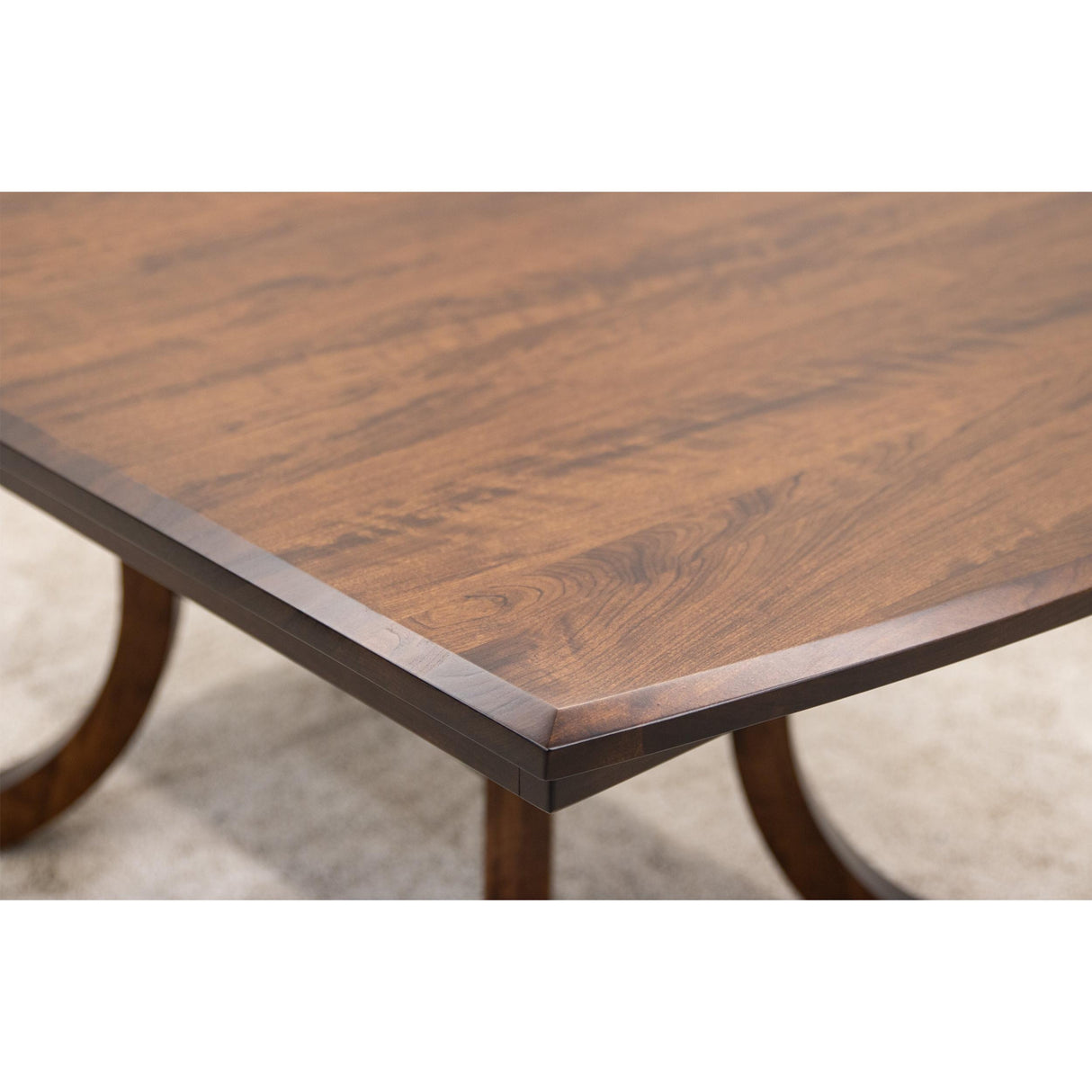 Carlisle Double Pedestal Cherry Wood Extending Dining Table | ASB