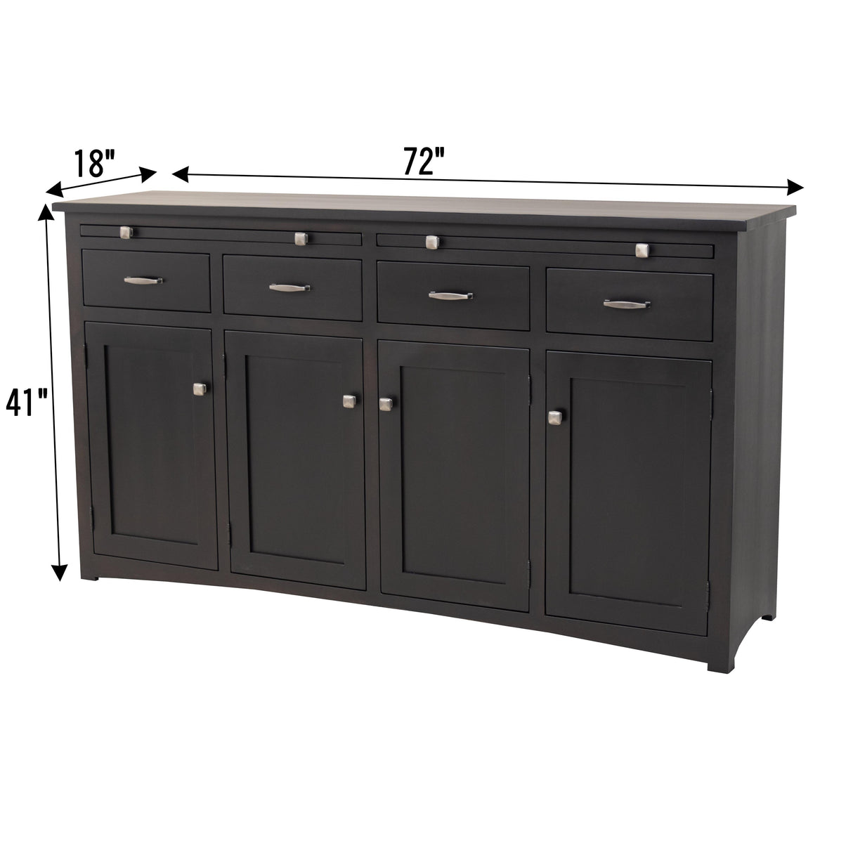 Carlisle Settler's Black Wood Buffet | EB