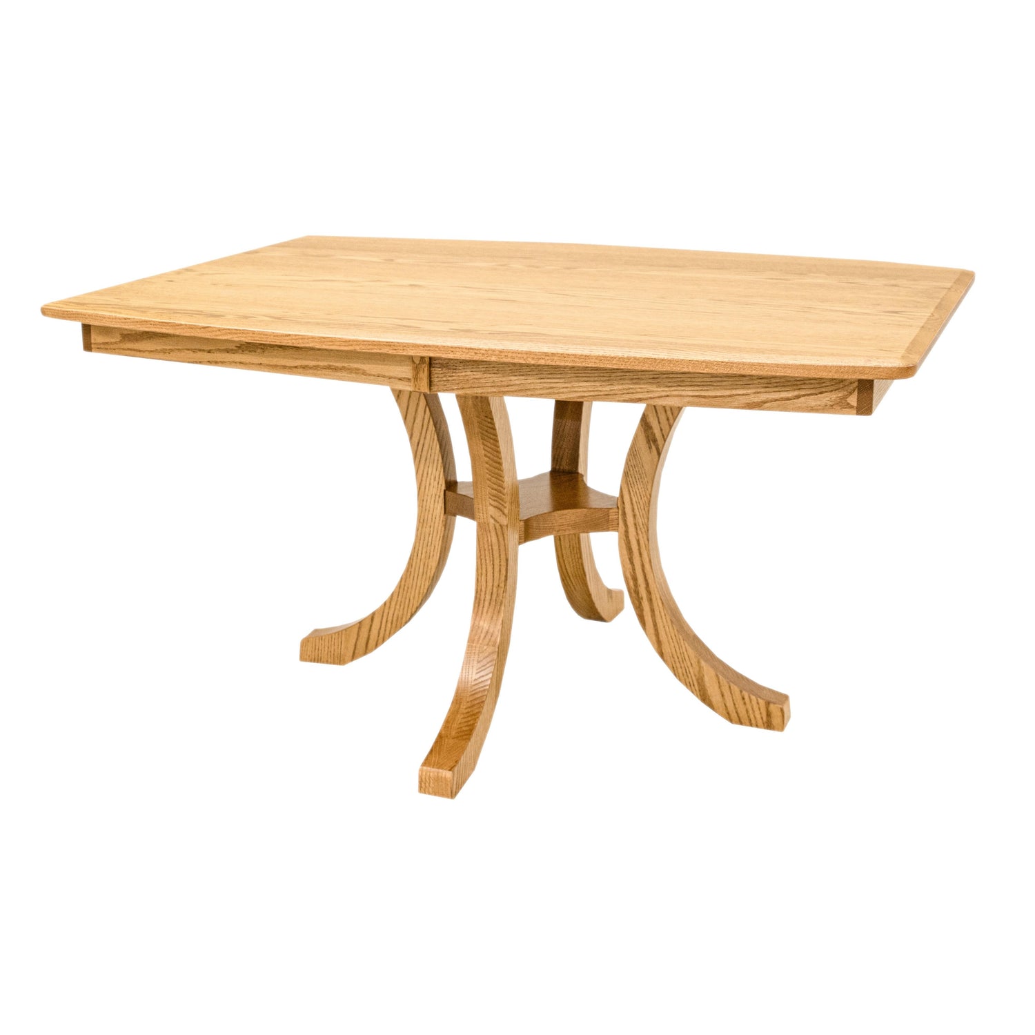 Carlisle Single Pedestal Oak Wood Extending Dining Table | FW