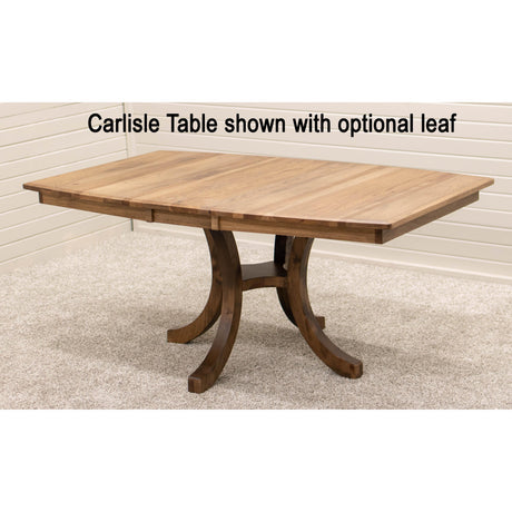 Carlisle Single Pedestal Oak Wood Extending Dining Table | FW