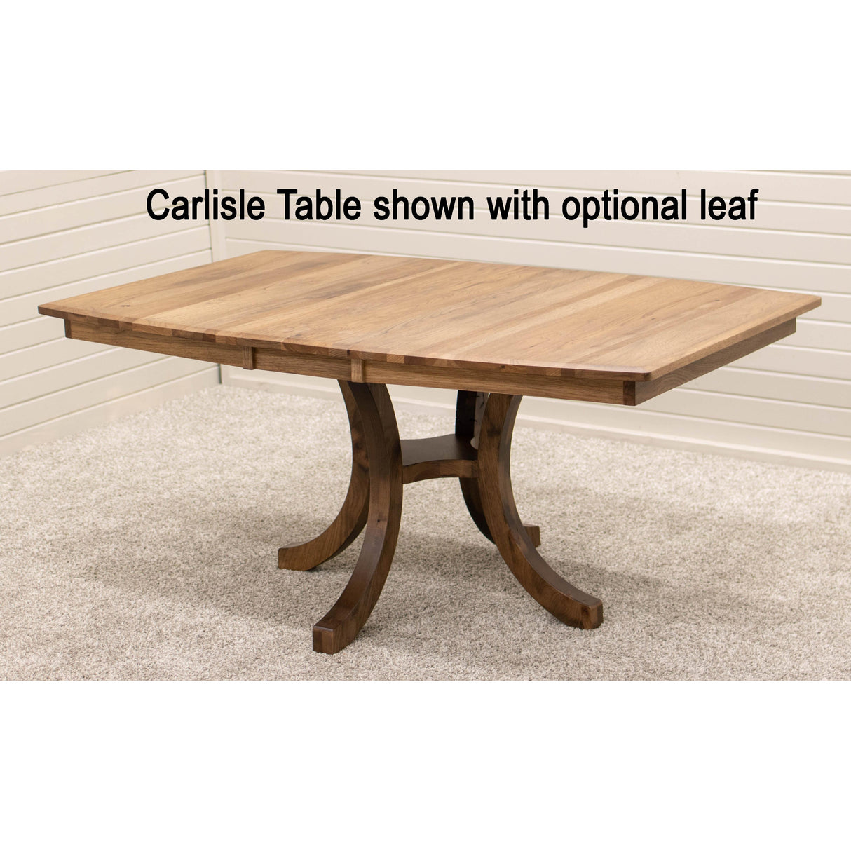 Carlisle Single Pedestal Maple Wood Extending Dining Table | BV