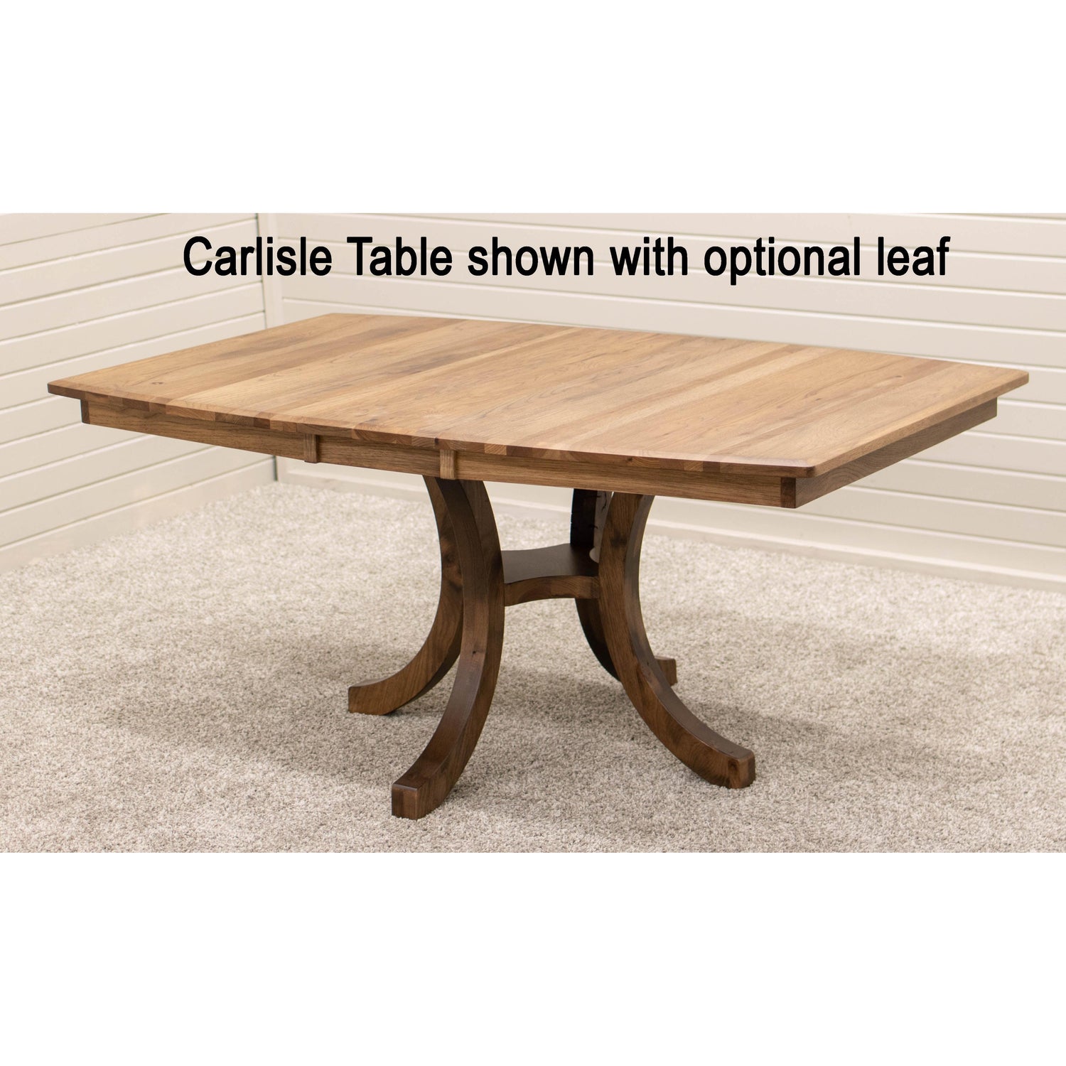 Carlisle Single Pedestal Maple Wood Extending Dining Table | BV