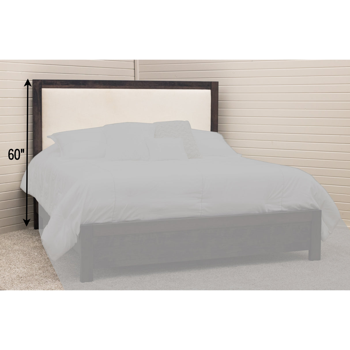 Hudson Solid Wood Upholstered Headboard Only