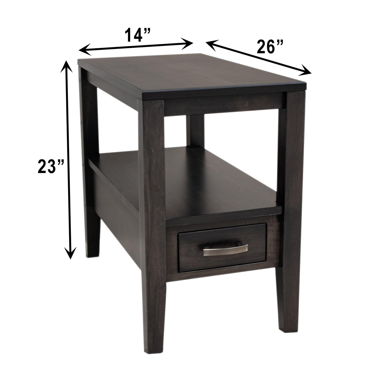 Century Small Rectangle Open End Table