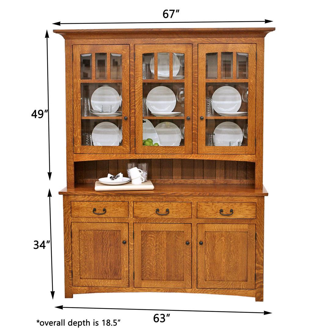 Century Mission Oak Wood Hutch | MC
