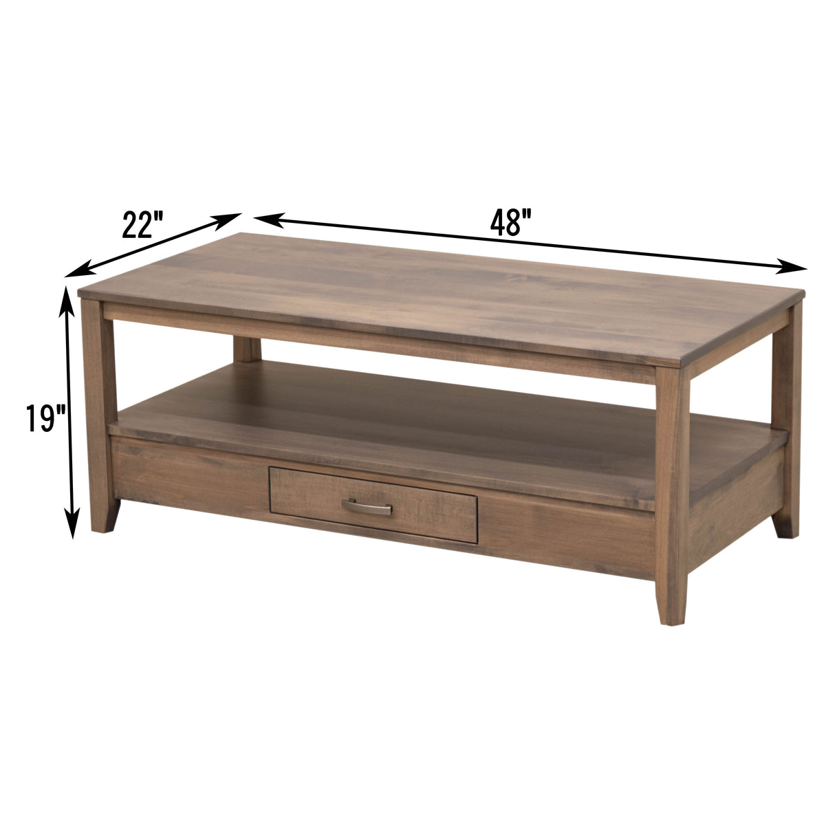 Century Rectangle Open Coffee Table