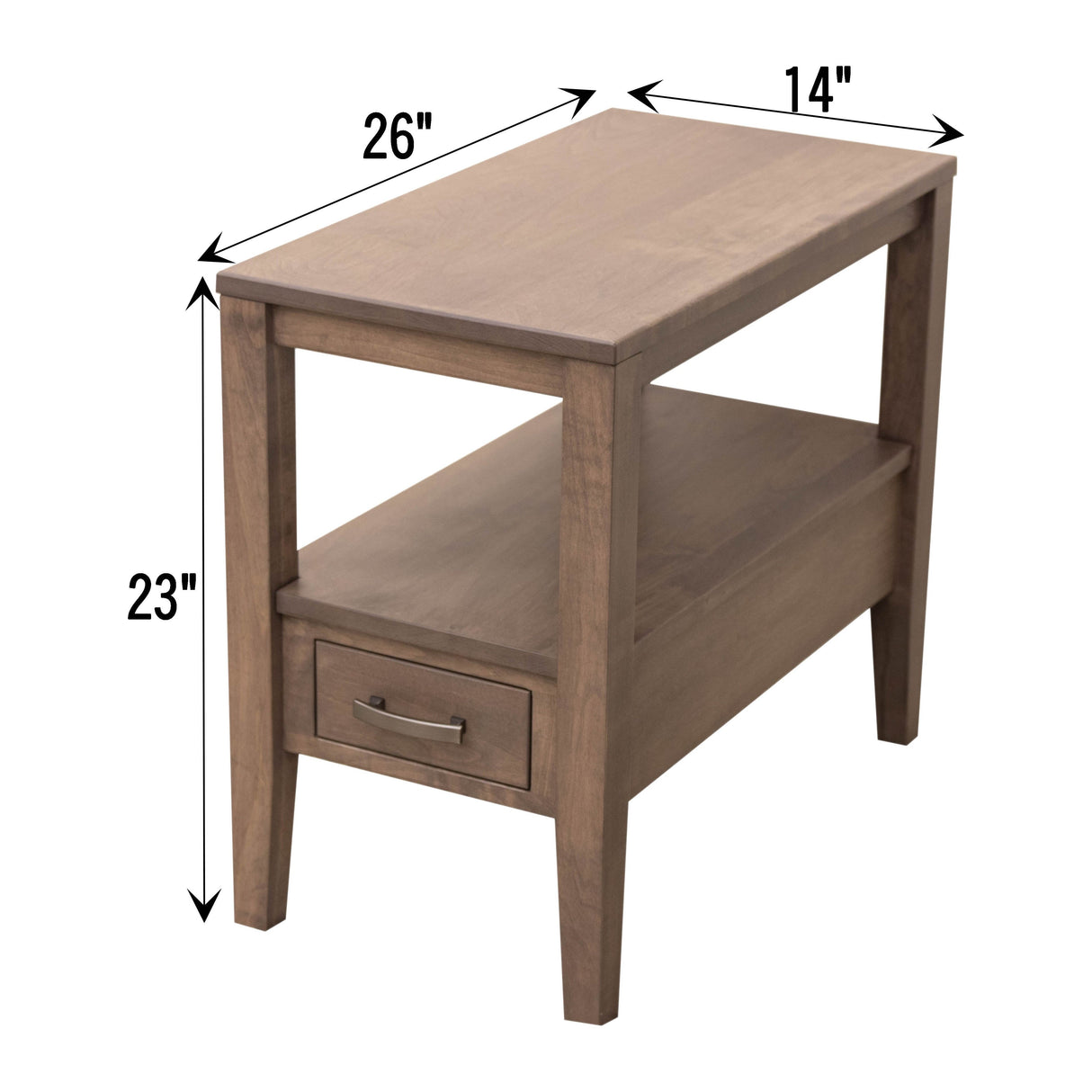 Century Small Rectangle Open End Table