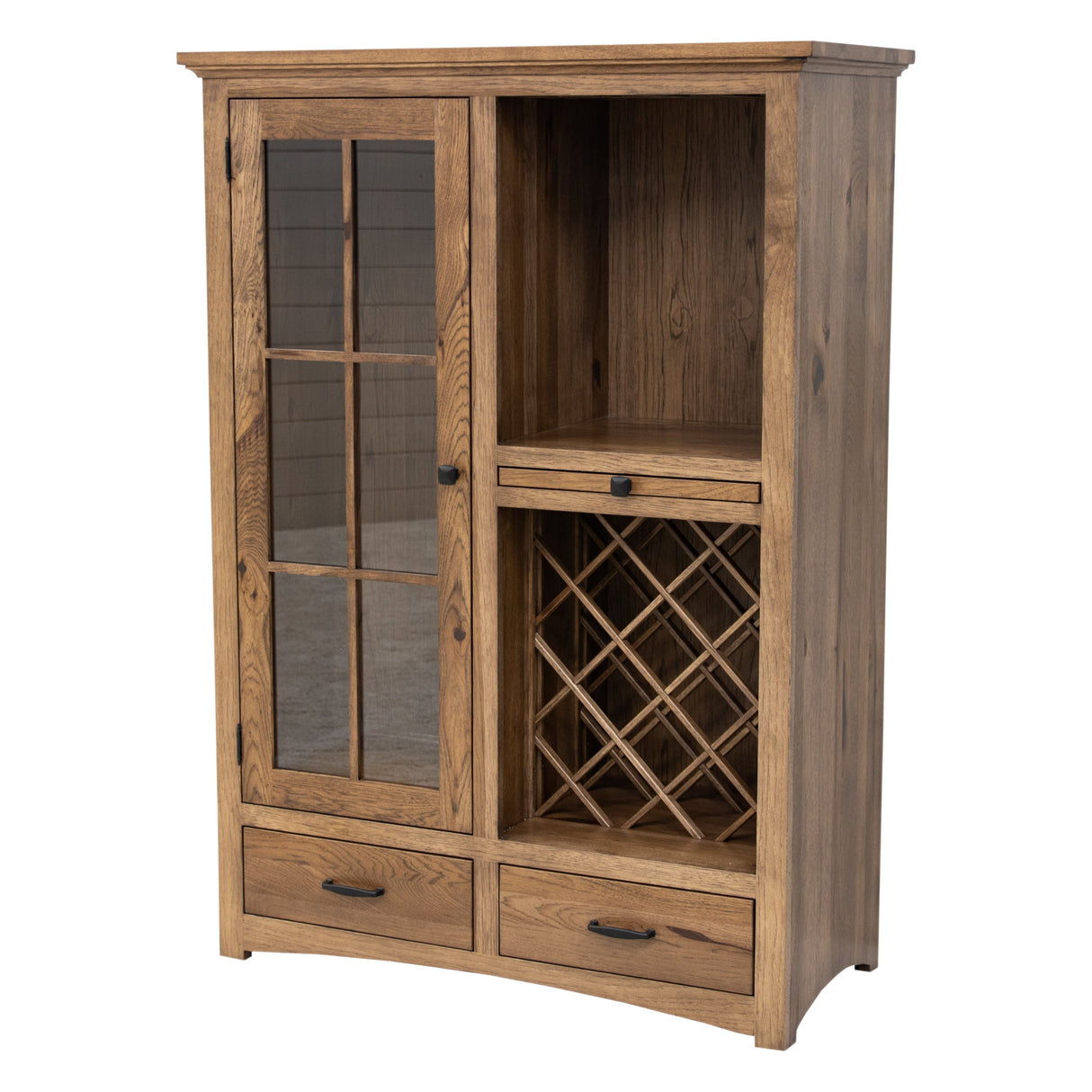 Classic Shaker Hickory Wood Wine Pantry - Small | CO