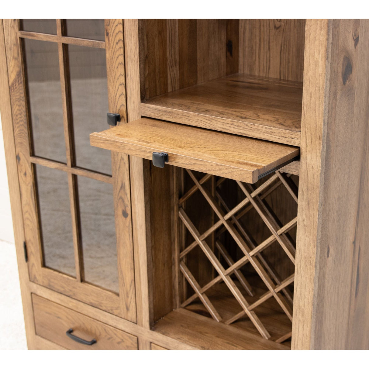 Classic Shaker Hickory Wood Wine Pantry - Small | CO