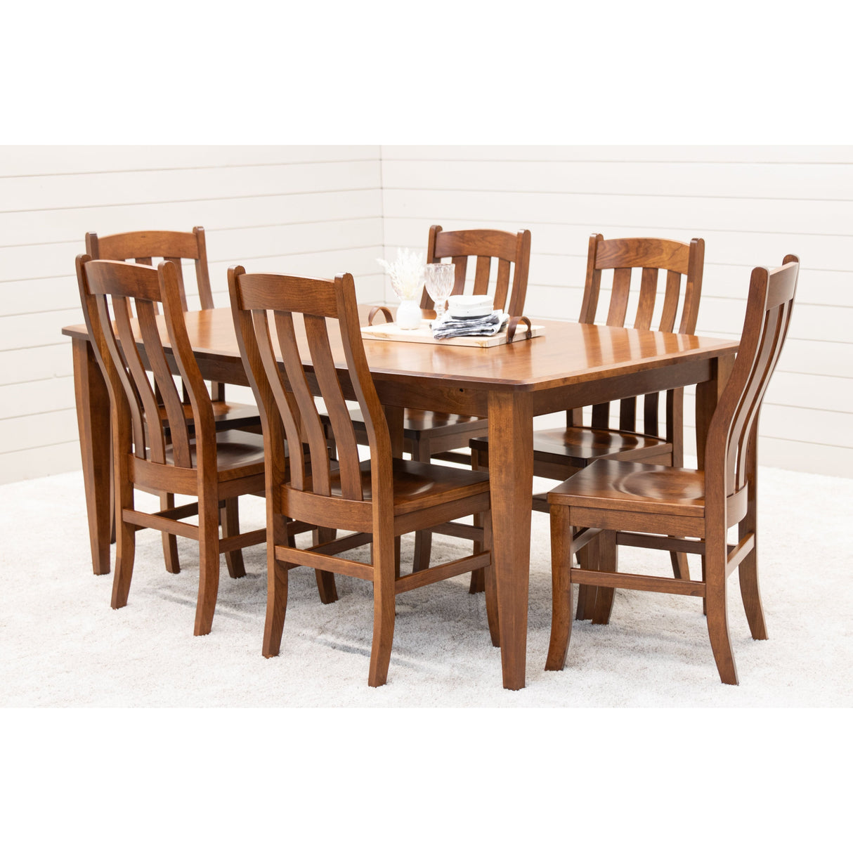 Classic Shaker Cherry Wood Extending Dining Table | MC