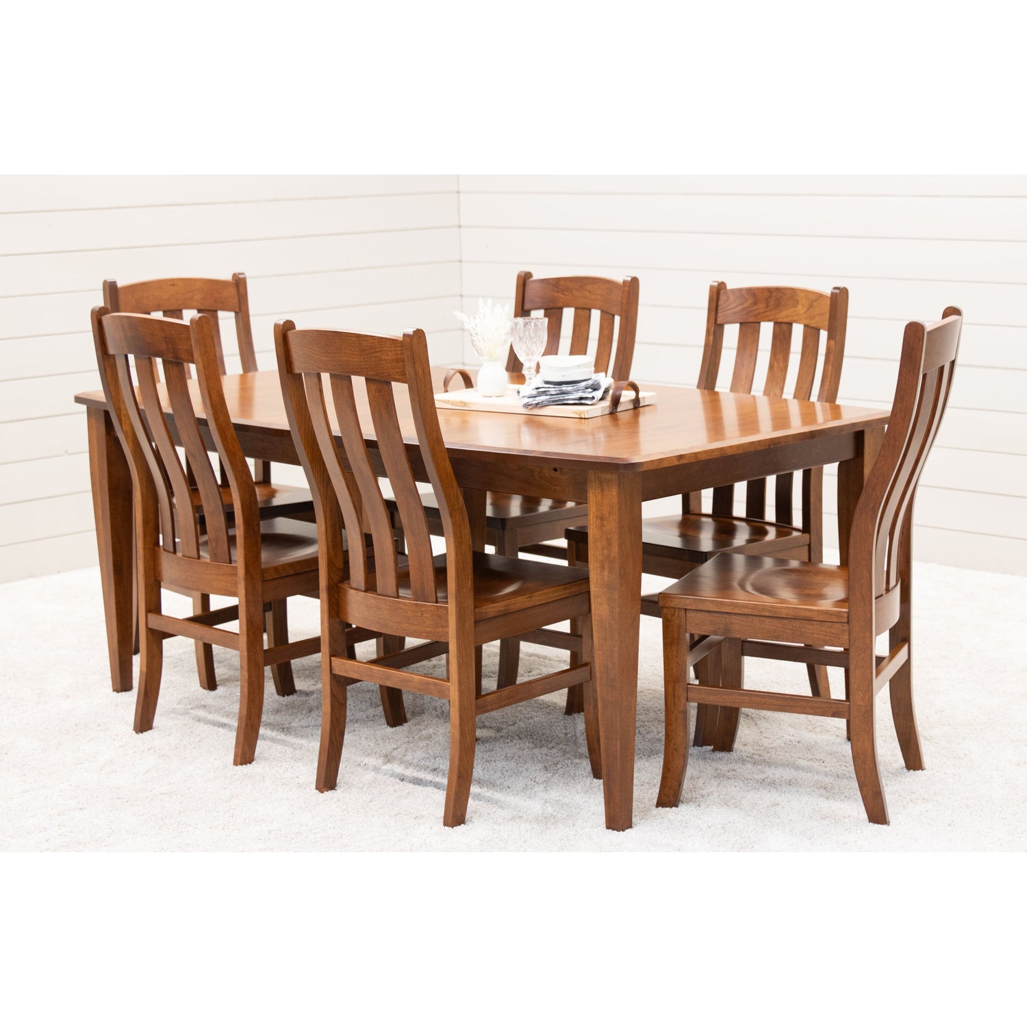 Classic Shaker Cherry Wood Extending Dining Table | MC