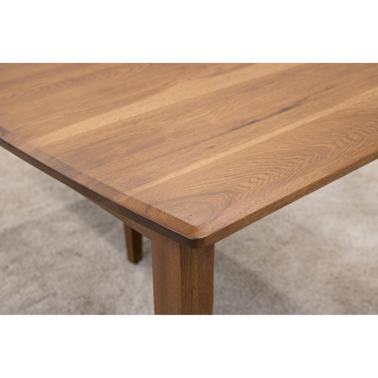 Classic Shaker Hickory Wood Extending Dining Table | HC