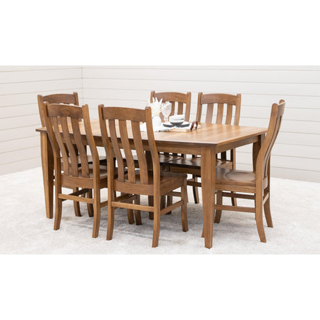 Classic Shaker Hickory Wood Extending Dining Table | HC