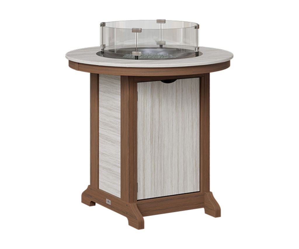 Luxury Small Round Fire Pit Table - SS&BW