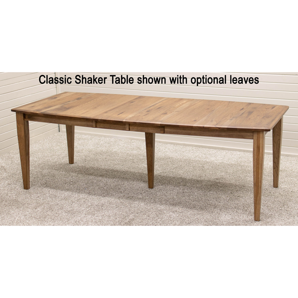 Classic Shaker Maple Wood Extending Dining Table | BOS