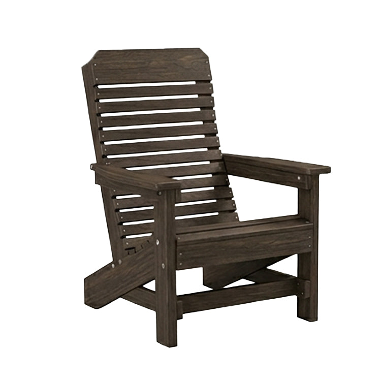 Comfort Back Poly Amish Beach Chair - Coastal Gray