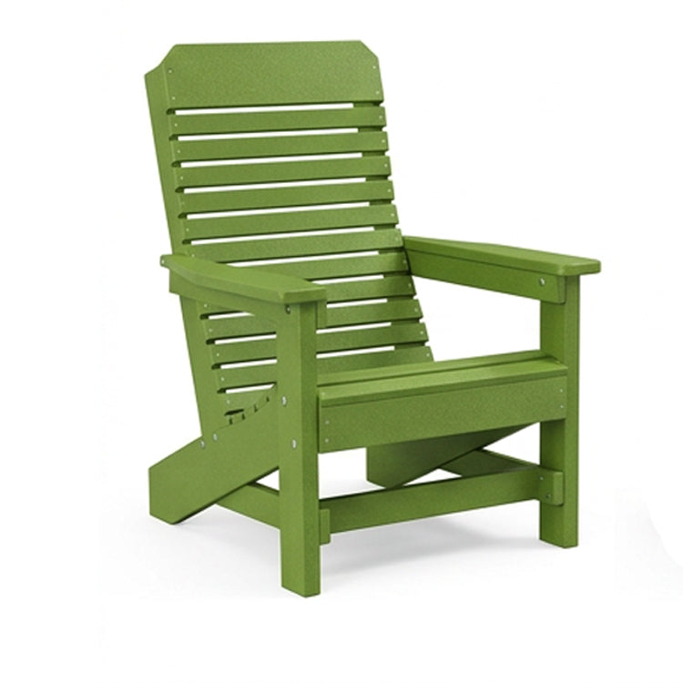Comfort Back Poly Amish Beach Chair - Lime Green