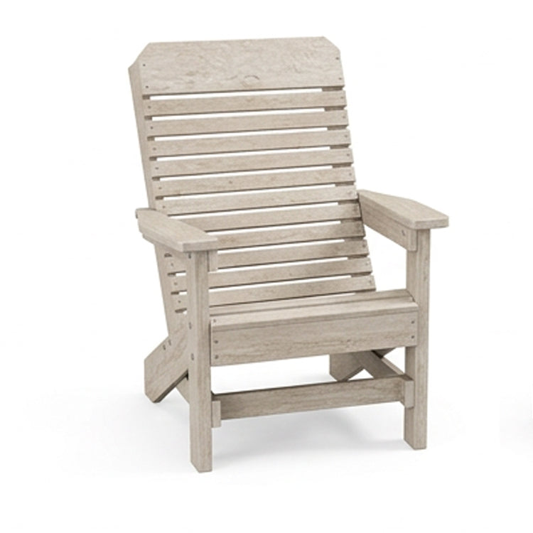 Comfort Back Poly Amish Beach Chair - Seashell