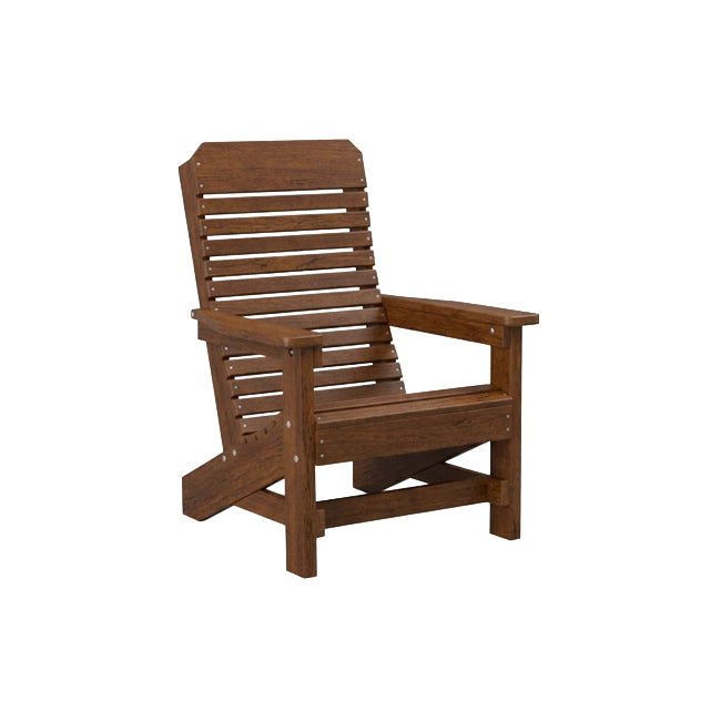 Comfort Back Poly Amish Beach Chair - Antique Mahogany