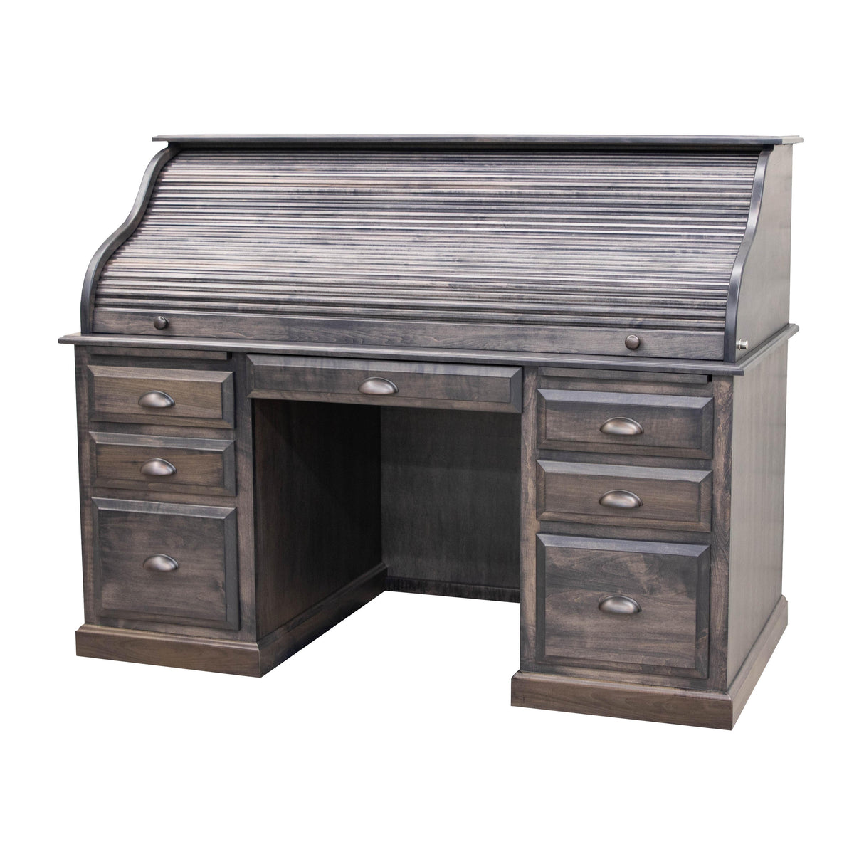 Conventional Maple Wood Rolltop Desk | GS