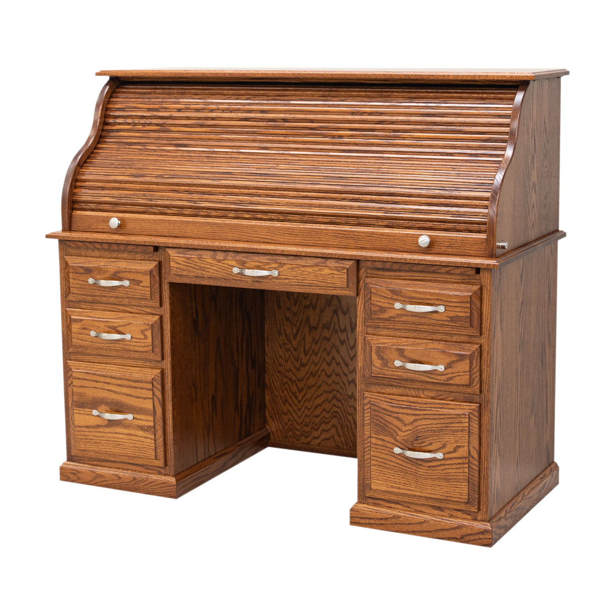 Conventional Oak Wood Rolltop Desk | MC