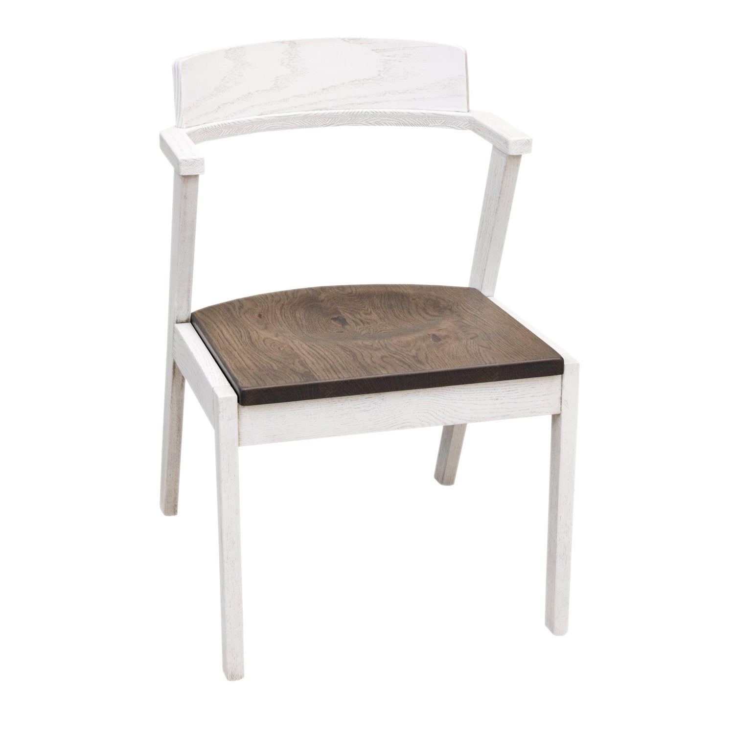 Cordelle White & Wood Mid Century Dining Chair | O-GW&RWO-SB