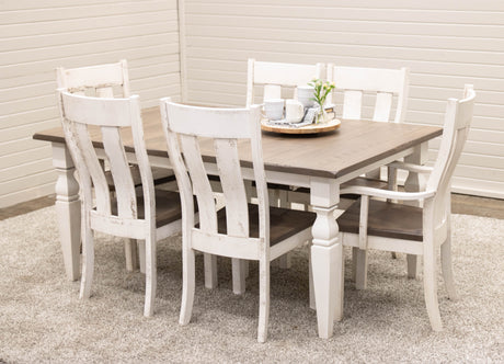 Urbana White & Wood Side Dining Chair | M-CS&DCD