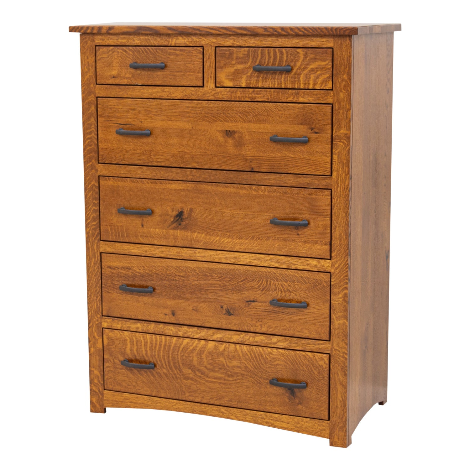 Craftsman Mission 5-Piece Quarter Sawn Oak Solid Wood Queen Bedroom Set