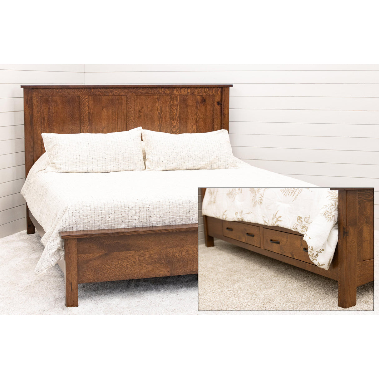 Weston Wood Panel Bed