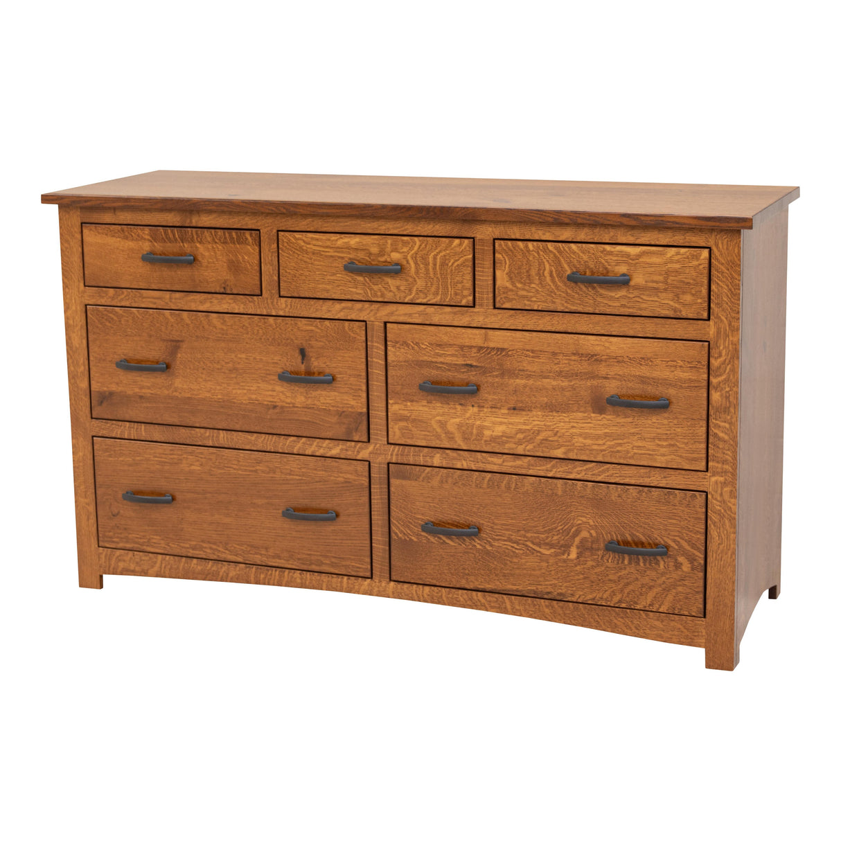 Craftsman Mission 7-Drawer Low Dresser