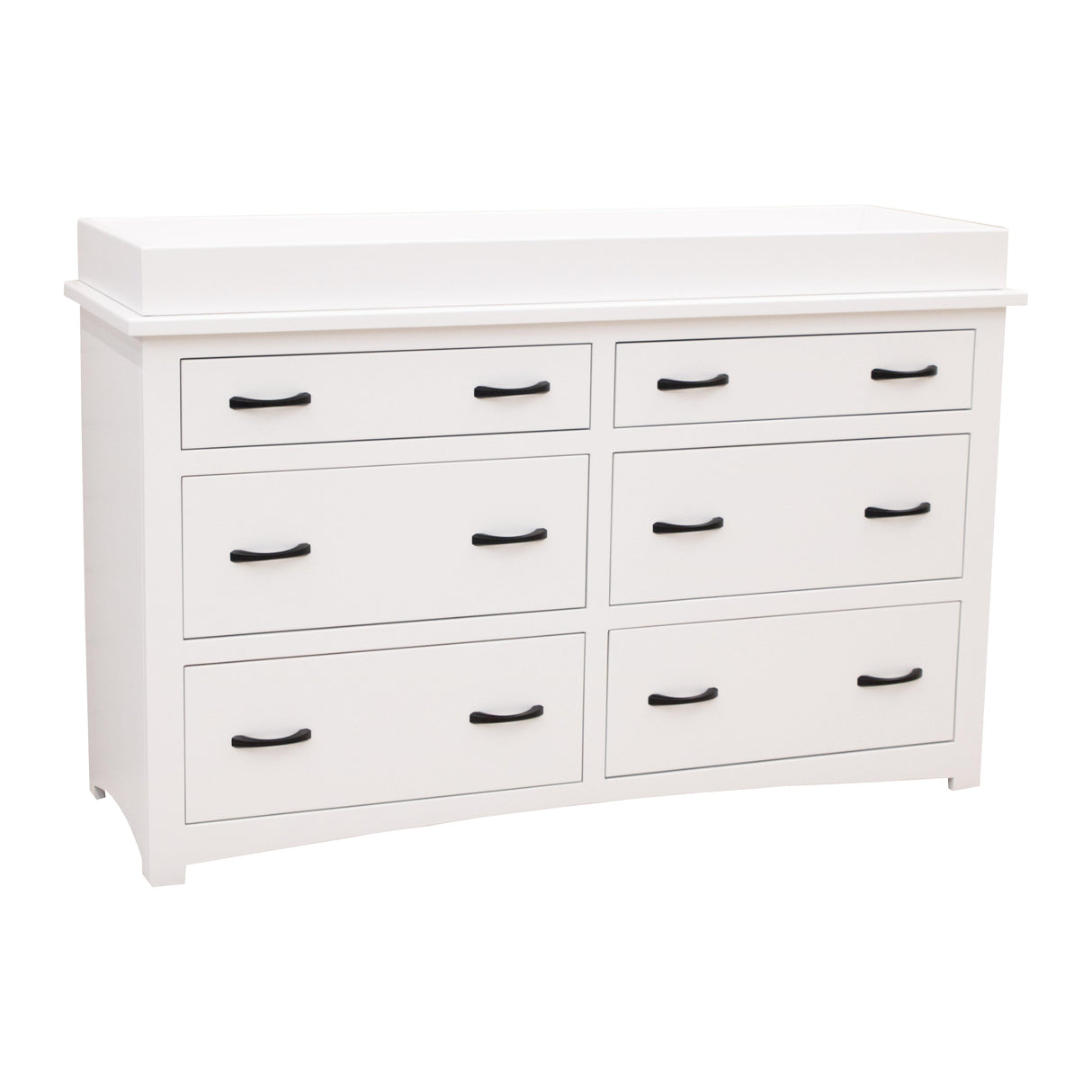 Weston White 6-Drawer Nursery Dresser with Changing Topper | M-DW