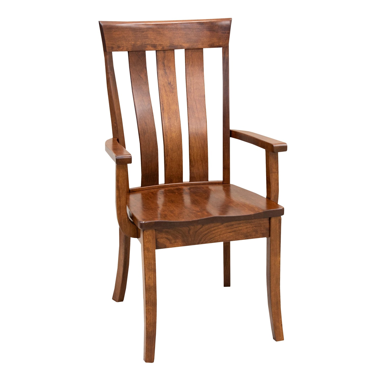Curlew Cherry Wood Arm Dining Chair | MC