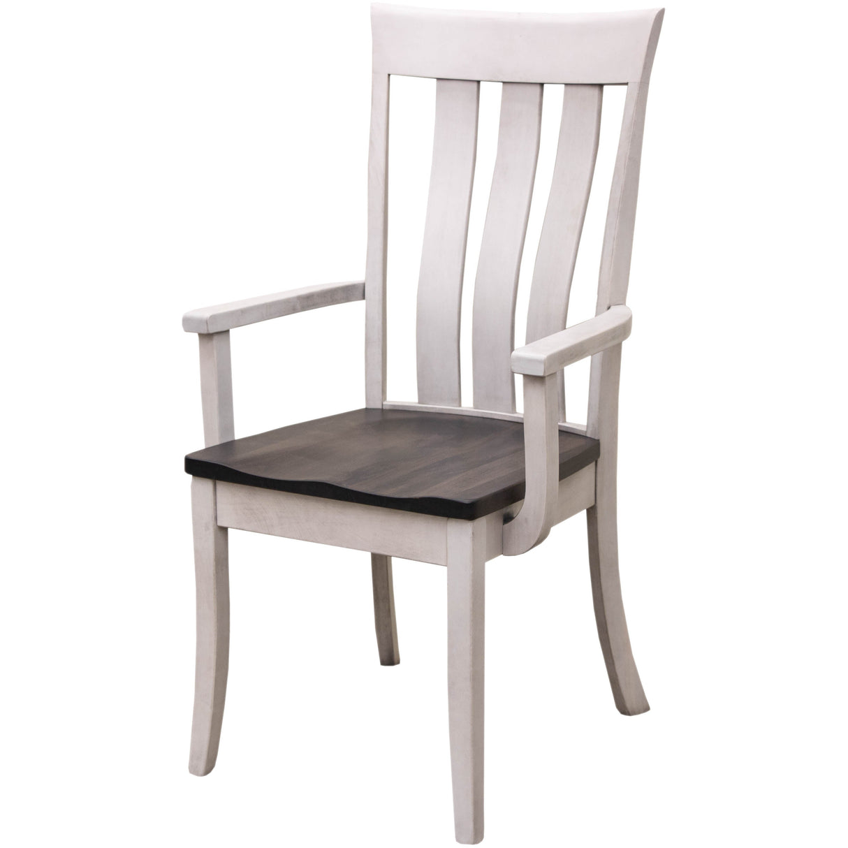 Curlew White & Wood Arm Dining Chair | M-AV&GS