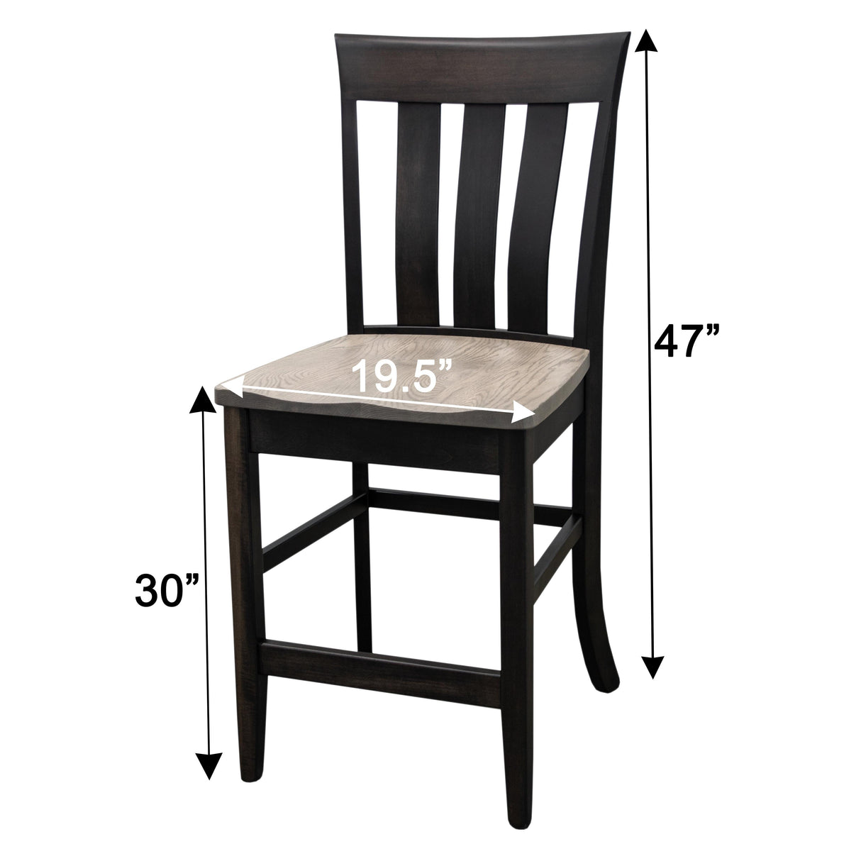 Curlew 24" Maple Wood Stationary Bar Stool | ASB