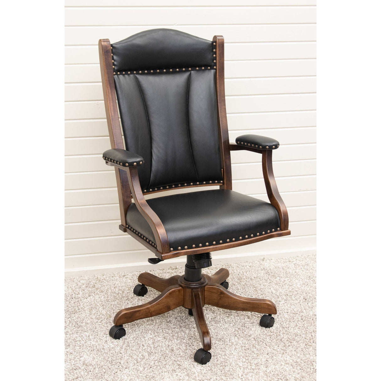 DC55 Black Leather Office Chair | M-ASB