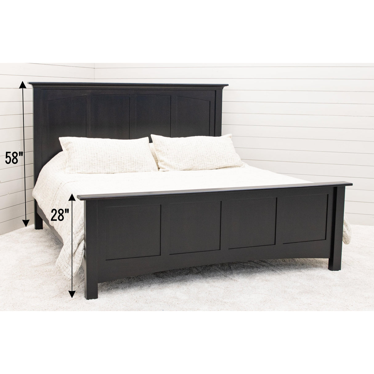 Mission Wood Panel Storage Platform Bed