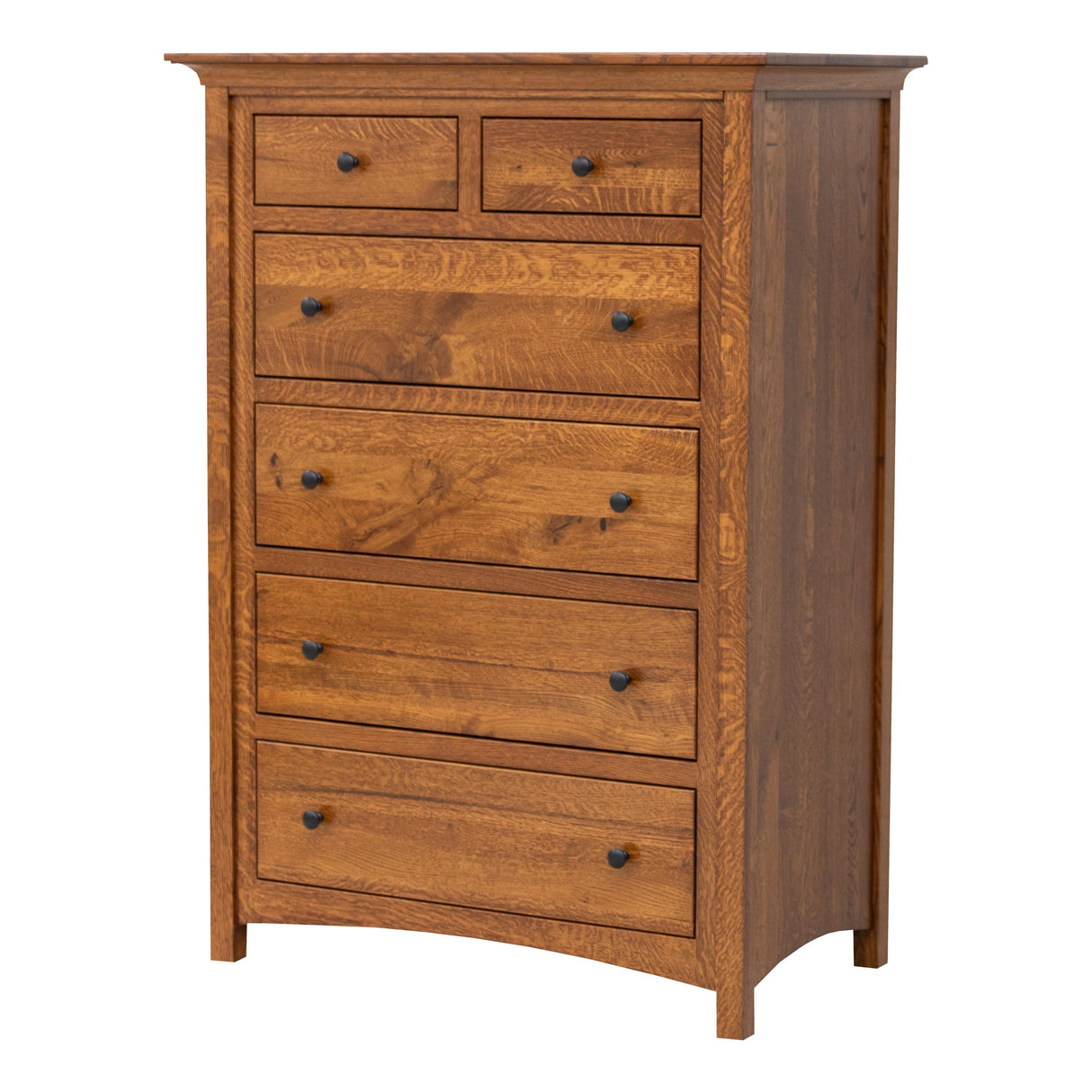 Mission Quarter Sawn White Oak Wood Chest of Drawers | MC