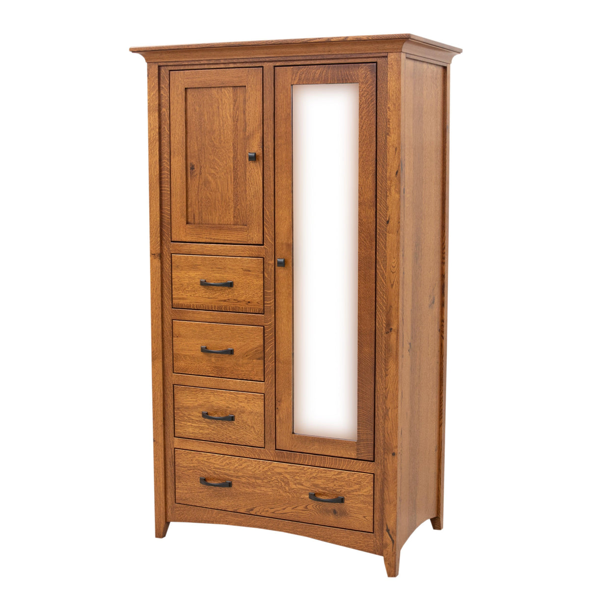 Mission Quarter Sawn White Oak Wood Chiffonier | MC